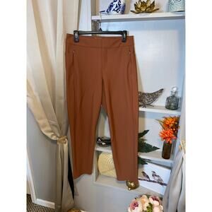 ATHLETA Stellar Skinny Trouser size 8 Rust Colored GUC Lightweight Pants